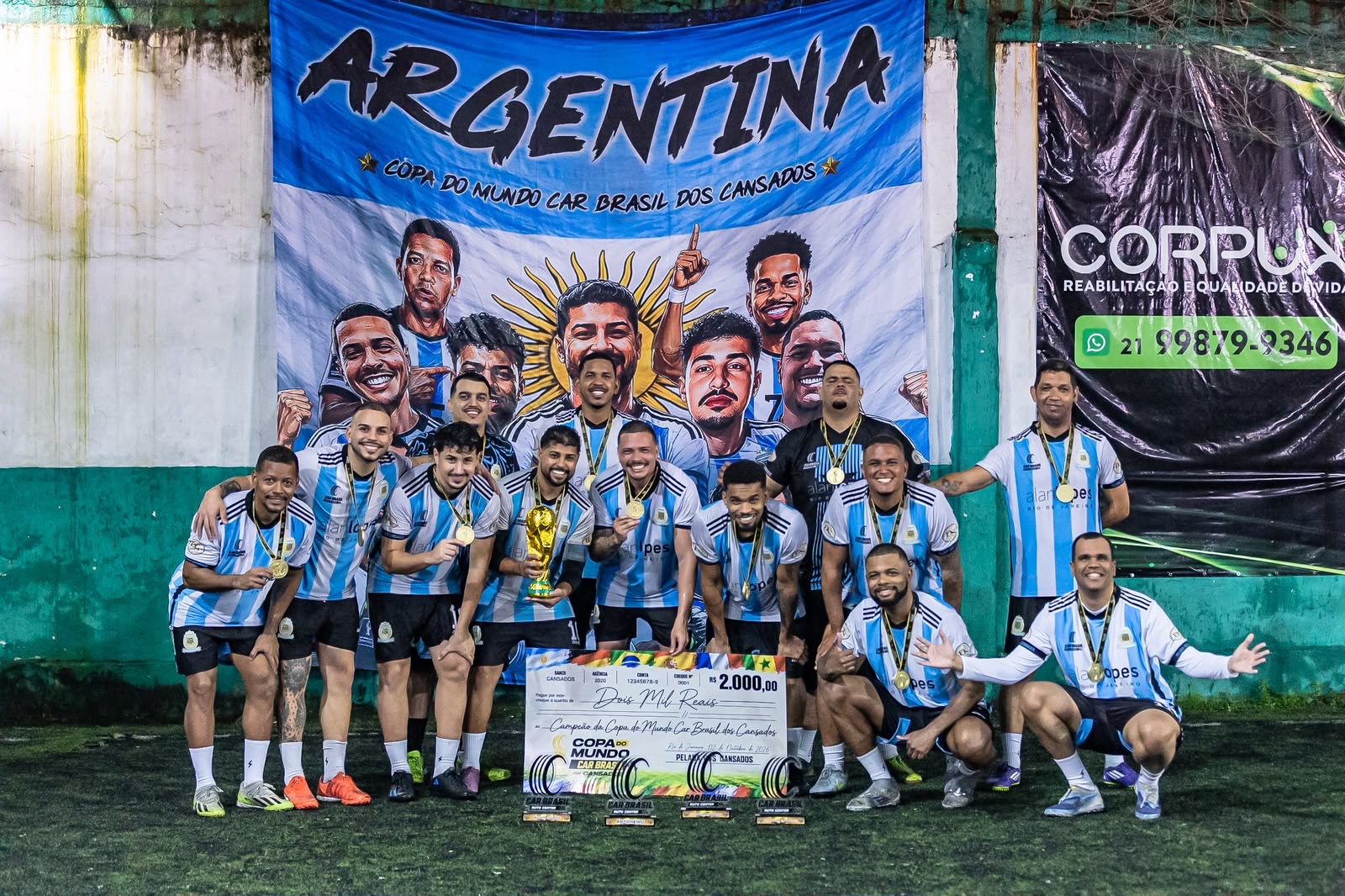 Elenco da Argentina, campeão da Copa do Mundo CAR Brasil dos Cansados 2026